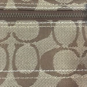 Coach Bags - Coach | Brown and Tan Zipper Wristlet Coach Bags - Coach | Brown and Tan Zipper Wristlet
